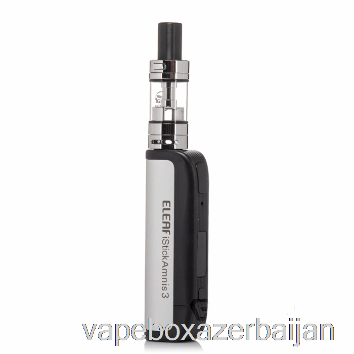 E-Juice Vape Eleaf iStick Amnis III 3 20W Starter Kit Silver